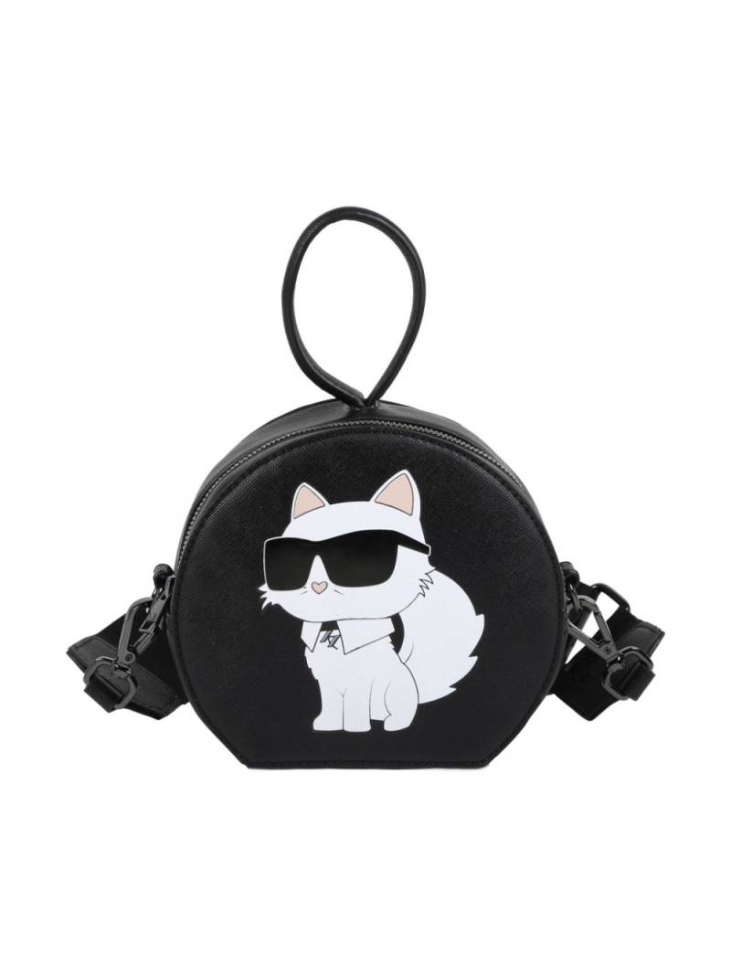 Karl Lagerfeld Kids graphic print handle bag - Black von Karl Lagerfeld Kids