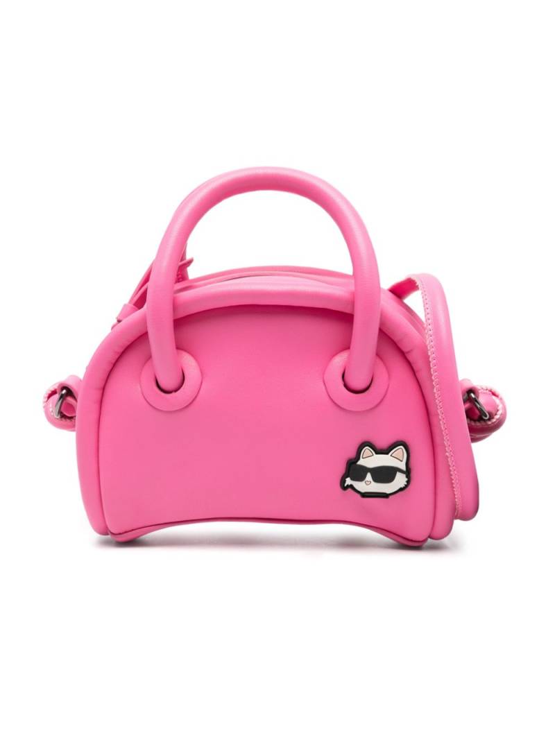 Karl Lagerfeld Kids logo-plaqué shoulder bag - Pink von Karl Lagerfeld Kids