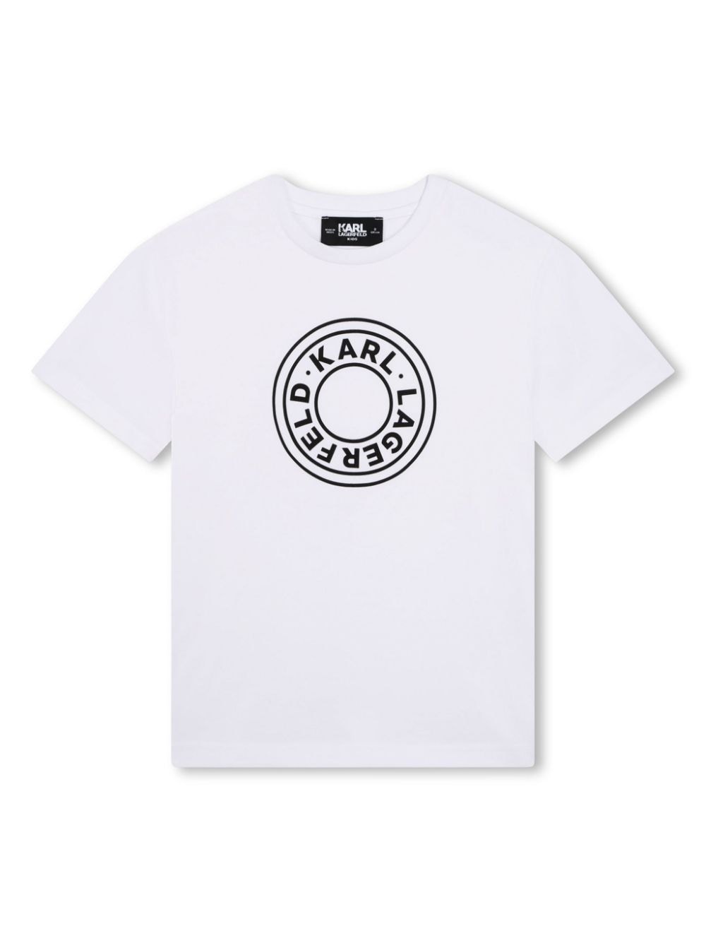 Karl Lagerfeld Kids logo-print cotton T-shirt - White von Karl Lagerfeld Kids