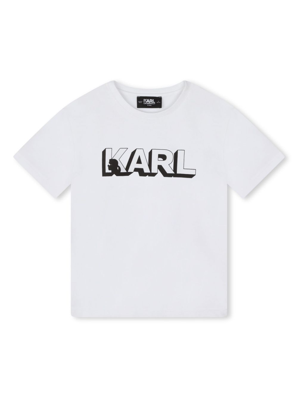 Karl Lagerfeld Kids logo-print cotton T-shirt - White von Karl Lagerfeld Kids