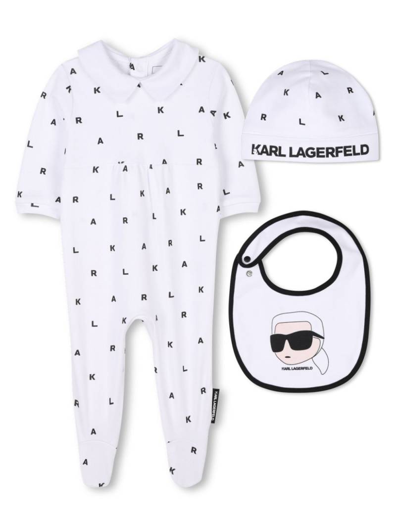 Karl Lagerfeld Kids logo-print pajamas - White von Karl Lagerfeld Kids