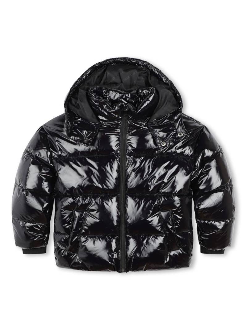 Karl Lagerfeld Kids logo-print puffer jacket - Black von Karl Lagerfeld Kids