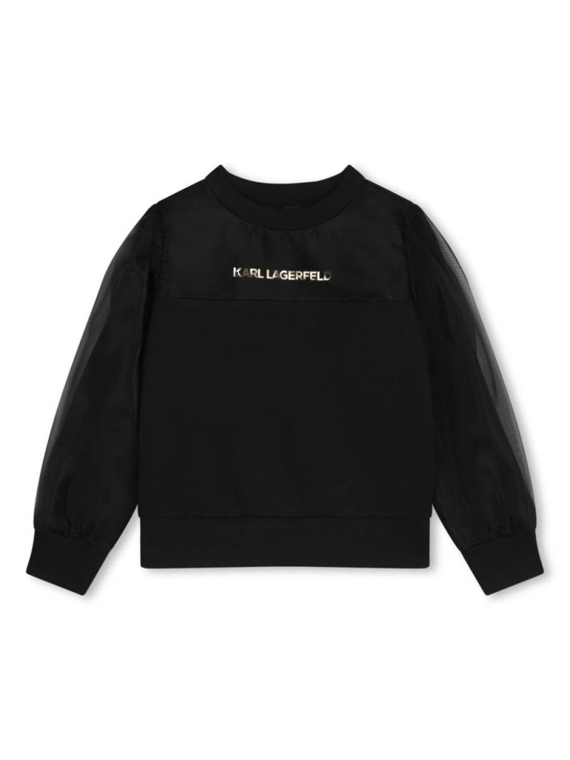 Karl Lagerfeld Kids logo-print sweatshirt - Black von Karl Lagerfeld Kids