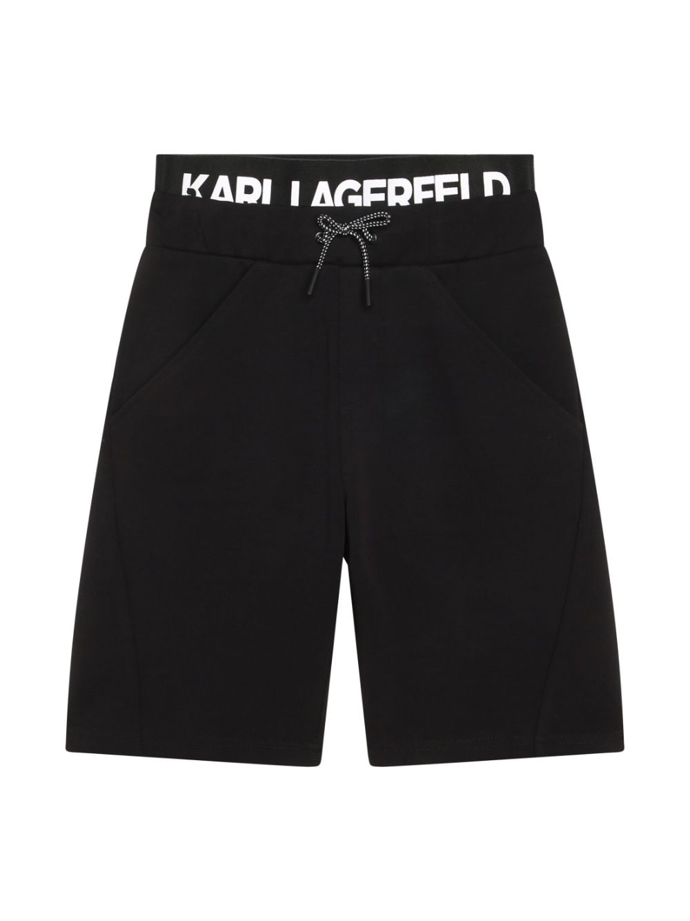 Karl Lagerfeld Kids logo-waistband bermuda shorts - Black von Karl Lagerfeld Kids
