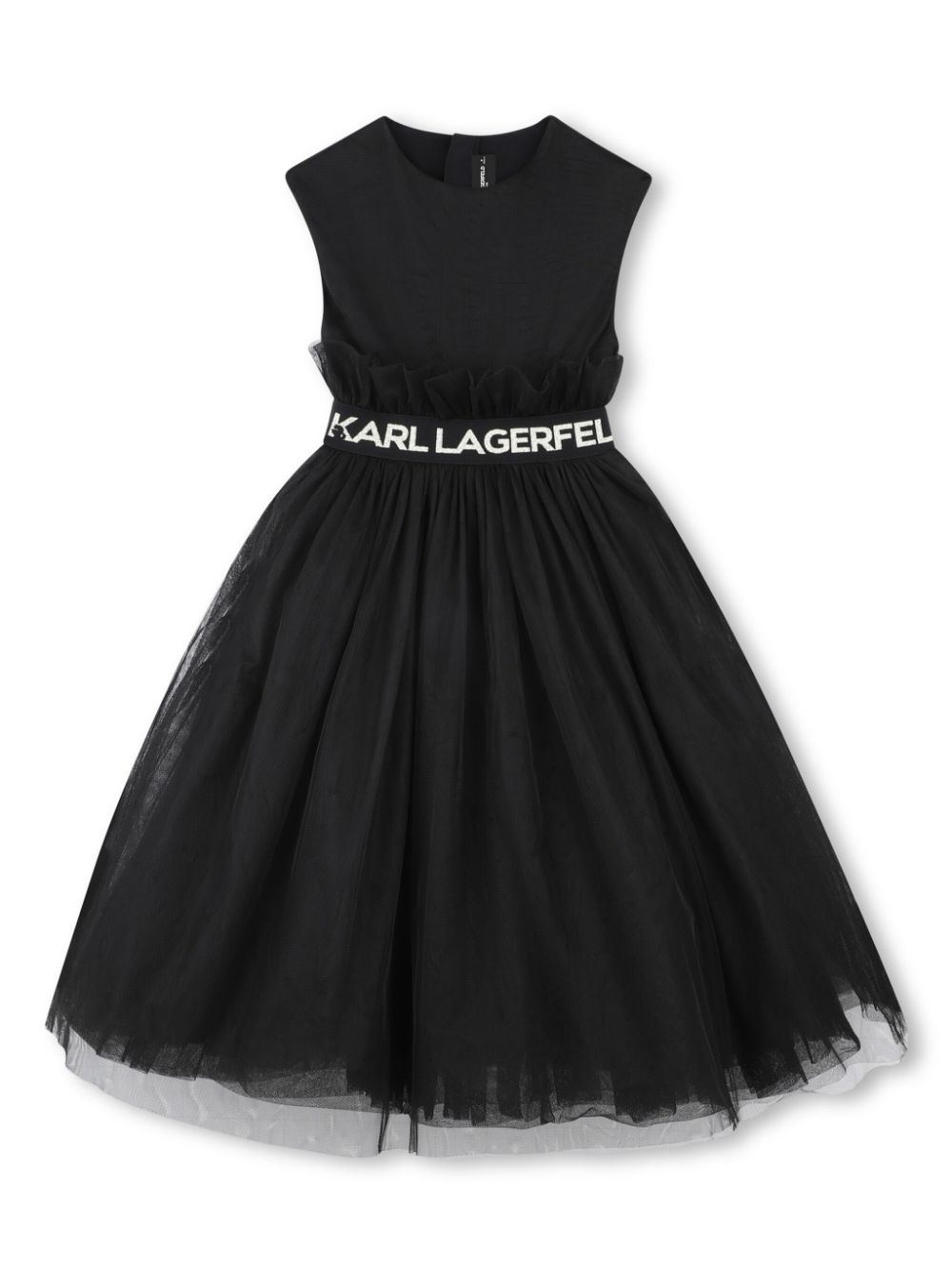 Karl Lagerfeld Kids logo-waistband dress - Black von Karl Lagerfeld Kids