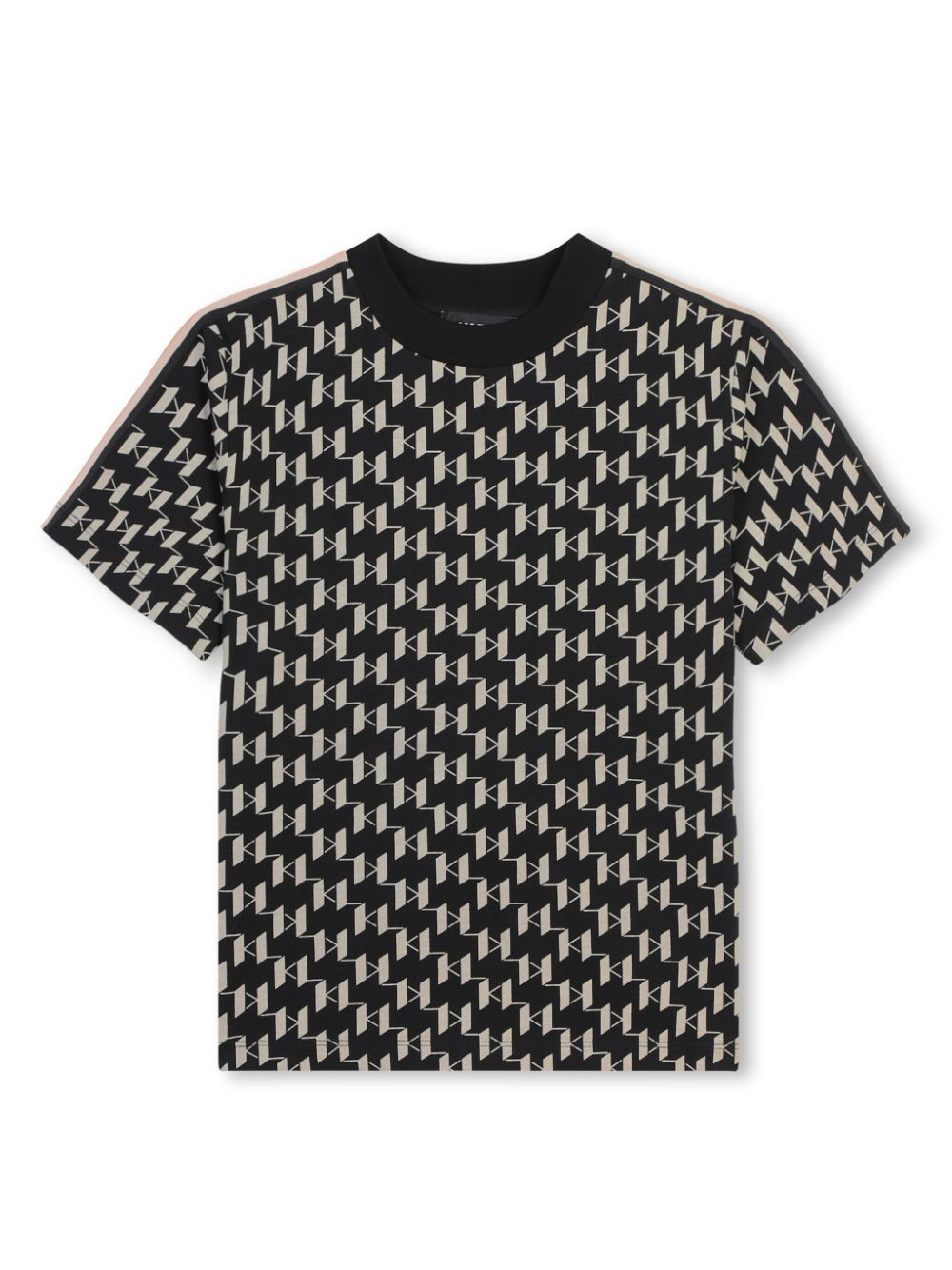 Karl Lagerfeld Kids monogram-print cotton T-shirt - Black von Karl Lagerfeld Kids