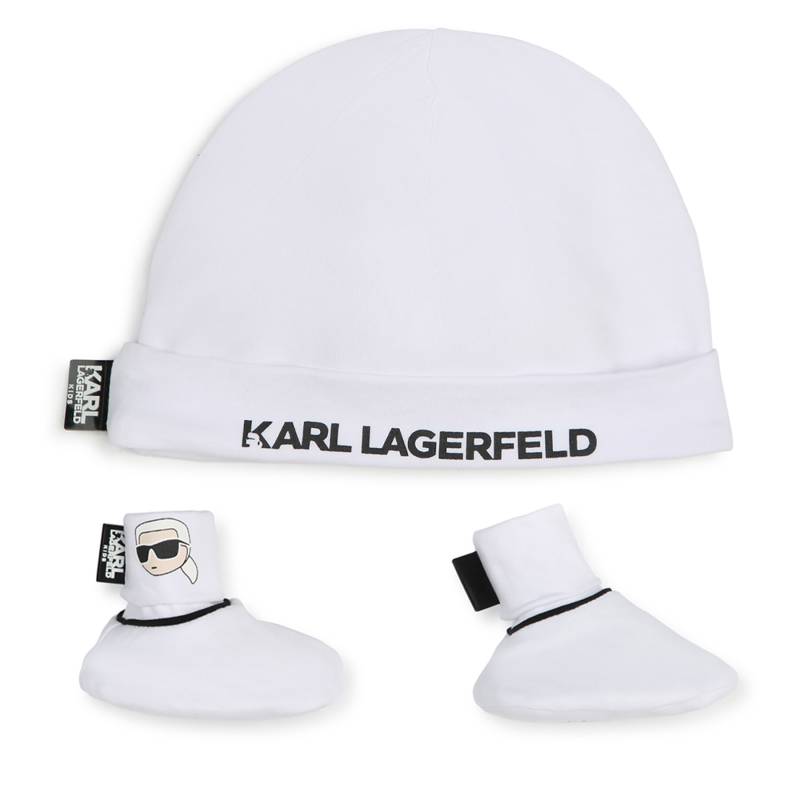 Set Mütze und Socken Karl Lagerfeld Kids Z30180 Weiß von Karl Lagerfeld Kids