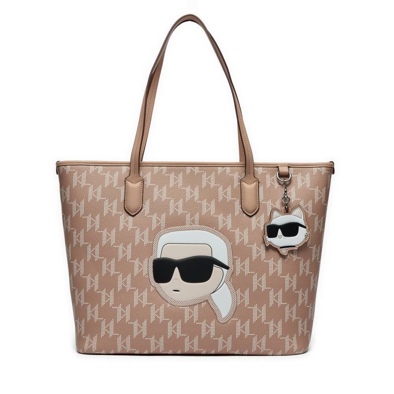 Handtasche KARL LAGERFELD 240W3087 Beige von Karl Lagerfeld