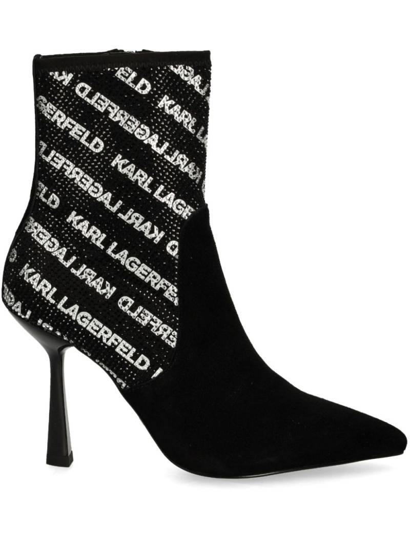 Karl Lagerfeld 100mm Pandara II ankle boots - Black von Karl Lagerfeld