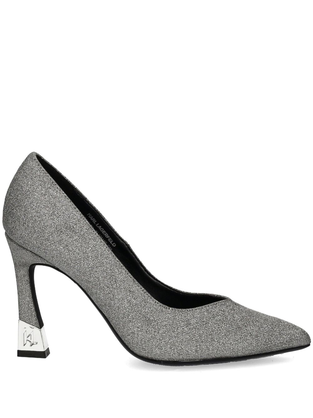 Karl Lagerfeld 90mm Premiere pumps - Silver von Karl Lagerfeld