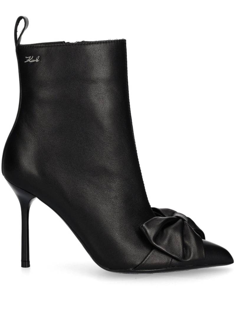 Karl Lagerfeld 90mm Sarabande Bow boots - Black von Karl Lagerfeld