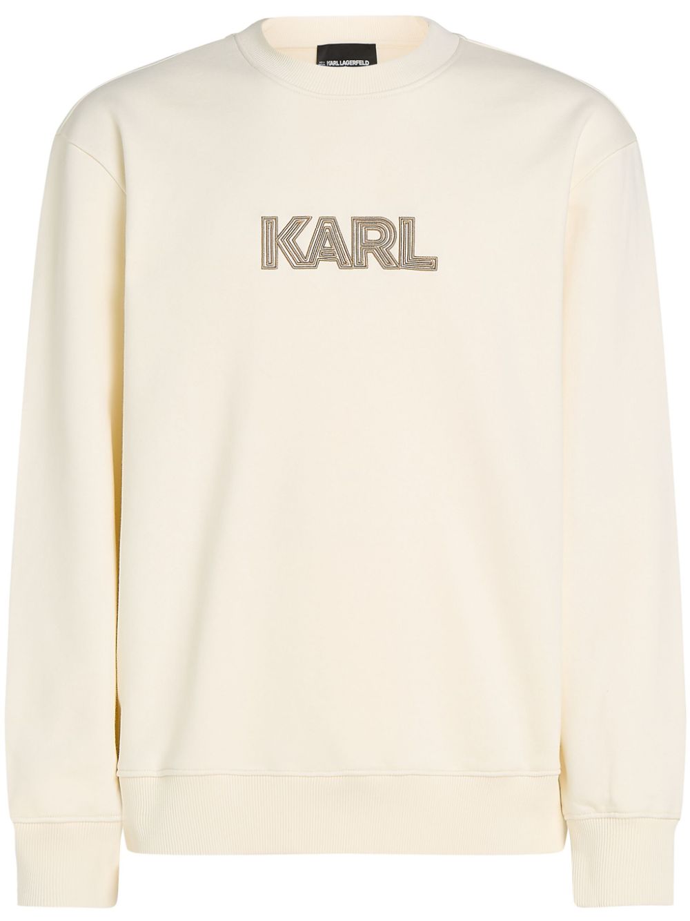 Karl Lagerfeld Art Deco-logo sweatshirt - Neutrals von Karl Lagerfeld