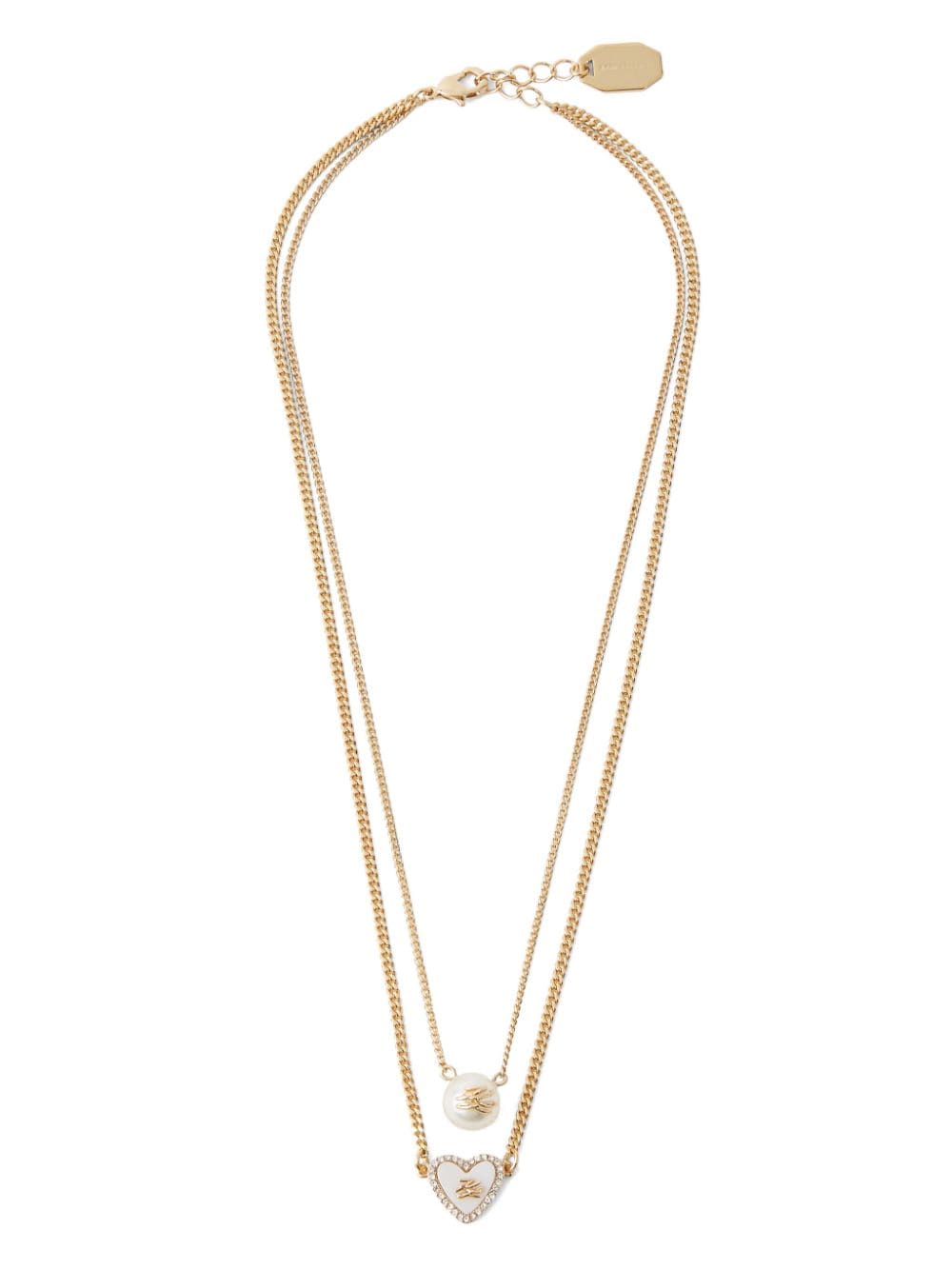 Karl Lagerfeld Autograph Heart necklace - Gold von Karl Lagerfeld