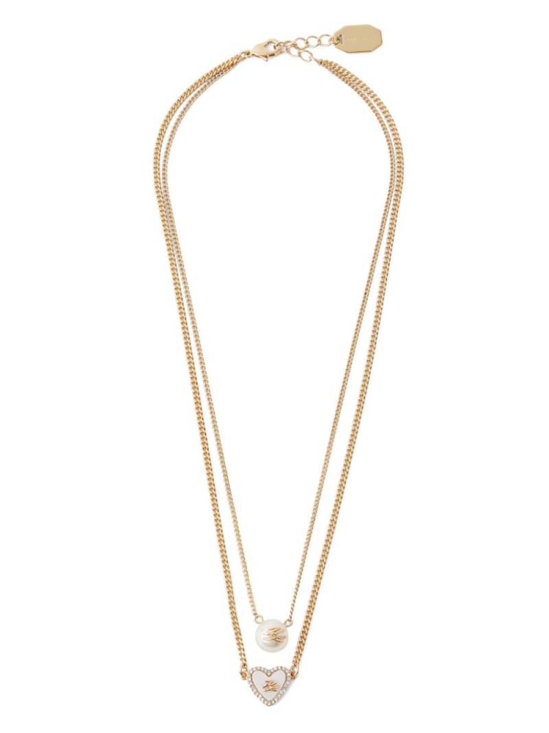 Karl Lagerfeld Autograph Heart necklace - Gold von Karl Lagerfeld