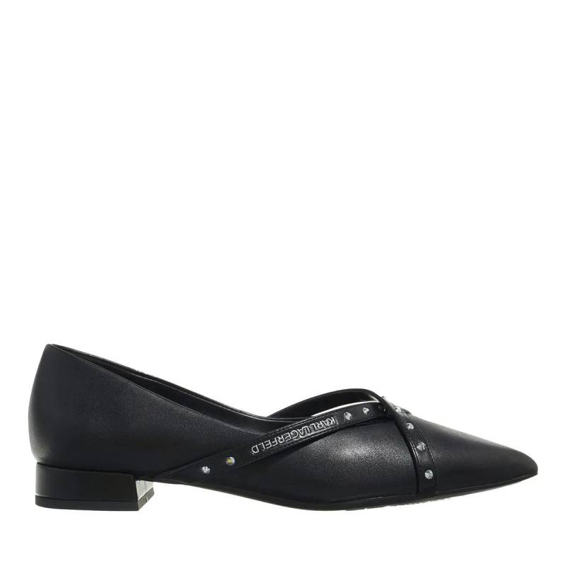 Karl Lagerfeld Ballerinas - Kerrie Krosstrap Studs - Gr. 36 (EU) - in Schwarz - für Damen von Karl Lagerfeld