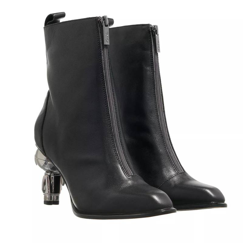 Karl Lagerfeld Boots & Stiefeletten - Ikon Heel Zip Ankle Boot - Gr. 36 (EU) - in Schwarz - für Damen von Karl Lagerfeld