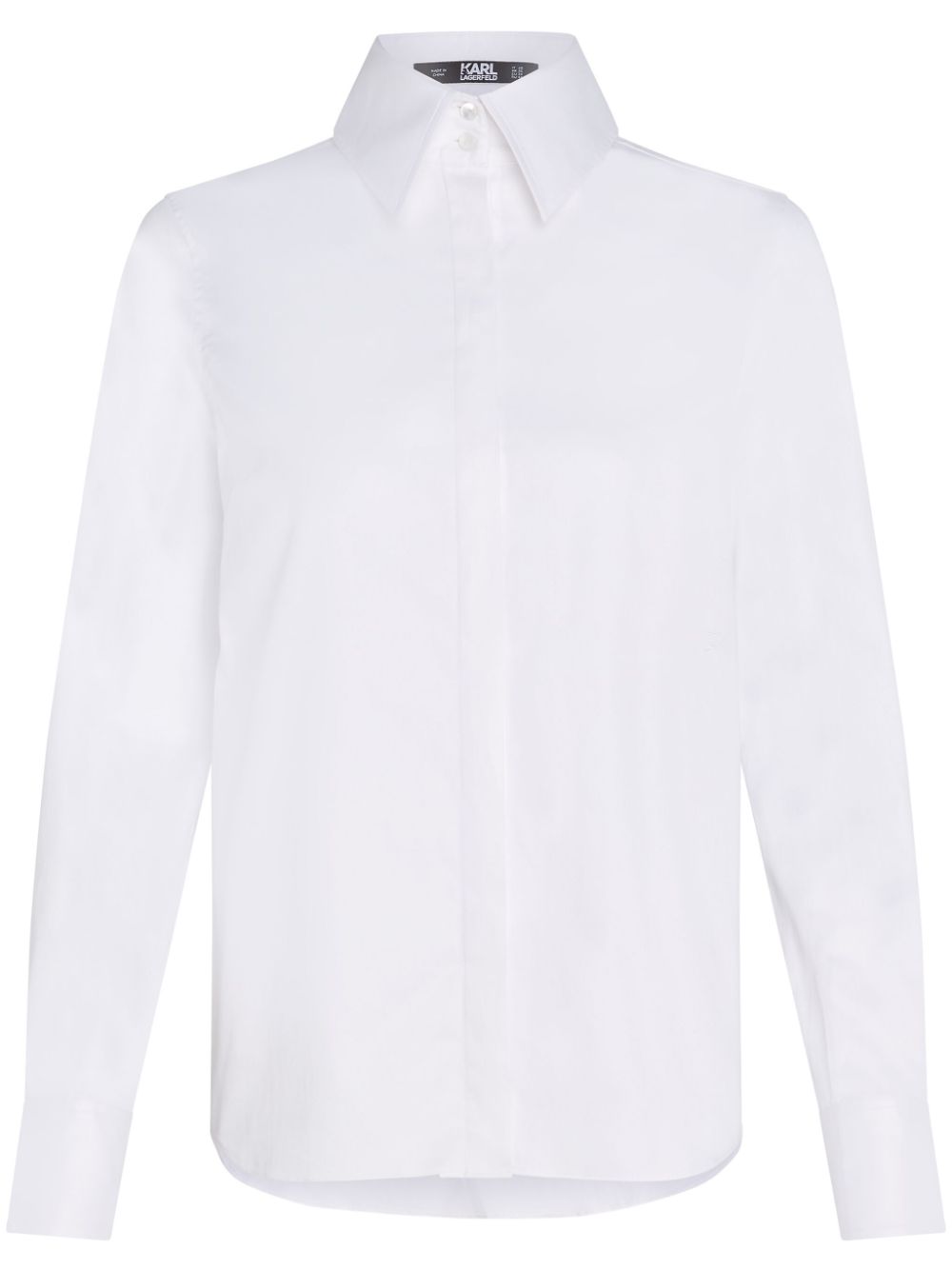 Karl Lagerfeld Classic cotton shirt - White von Karl Lagerfeld