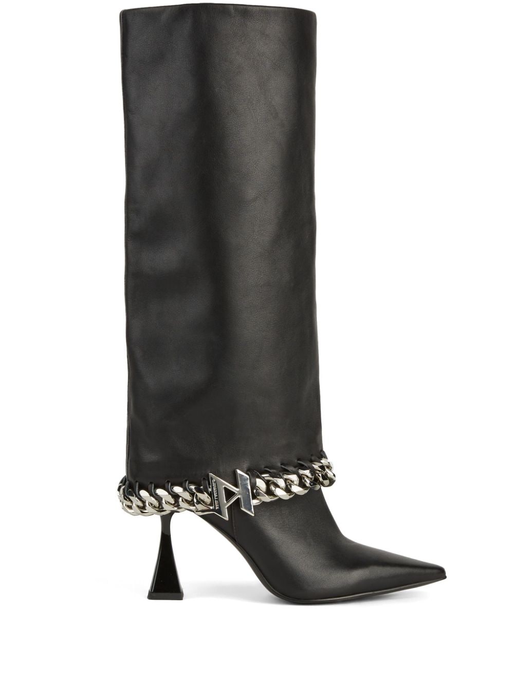 Karl Lagerfeld Debut 90mm leather boots - Black von Karl Lagerfeld