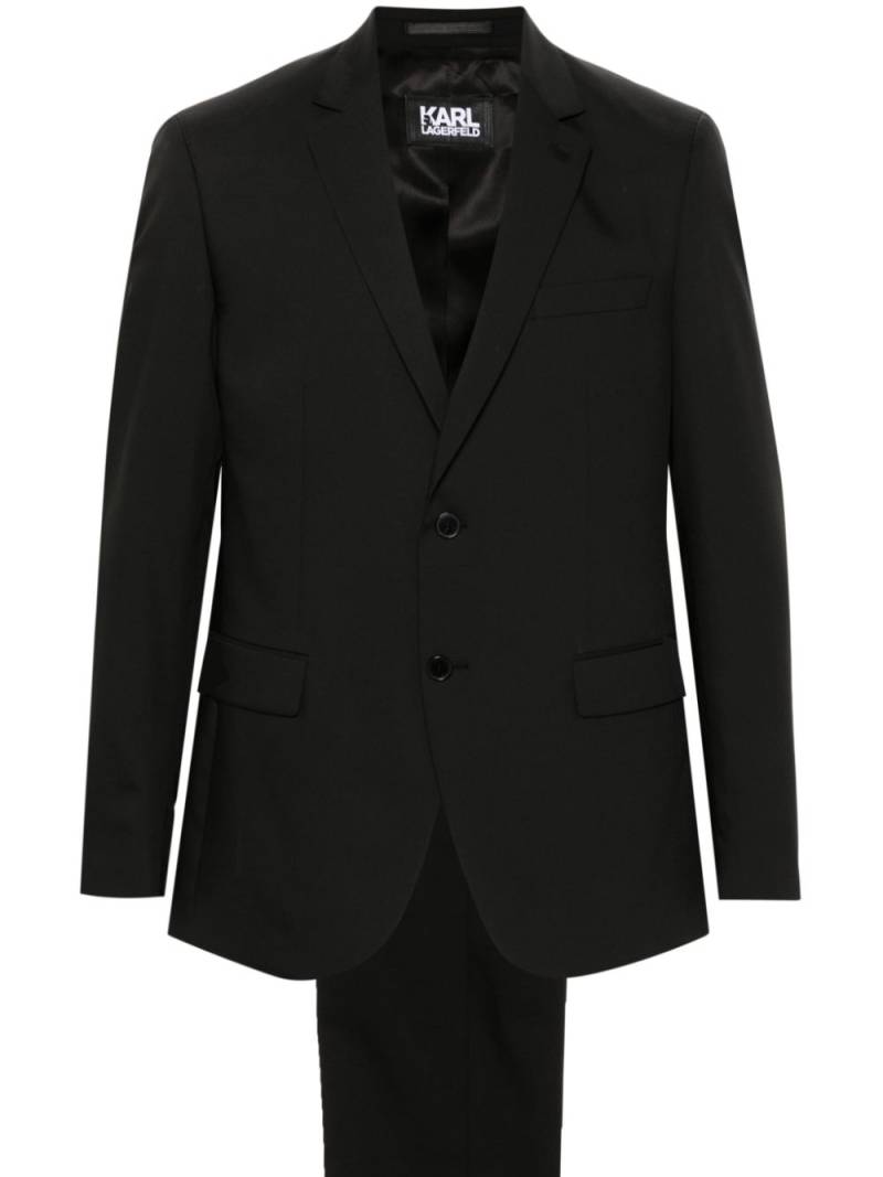 Karl Lagerfeld Drive single-breasted suit - Black von Karl Lagerfeld