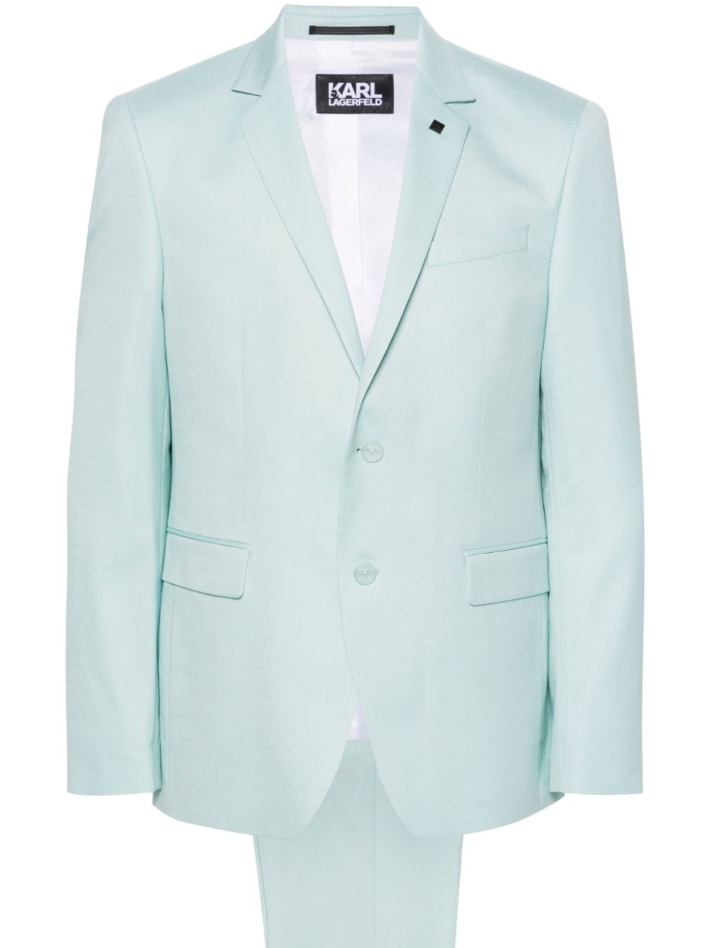 Karl Lagerfeld Drive single-breasted suit - Green von Karl Lagerfeld