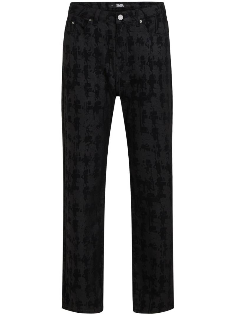 Karl Lagerfeld Essential Kameo girlfriend jeans - Black von Karl Lagerfeld