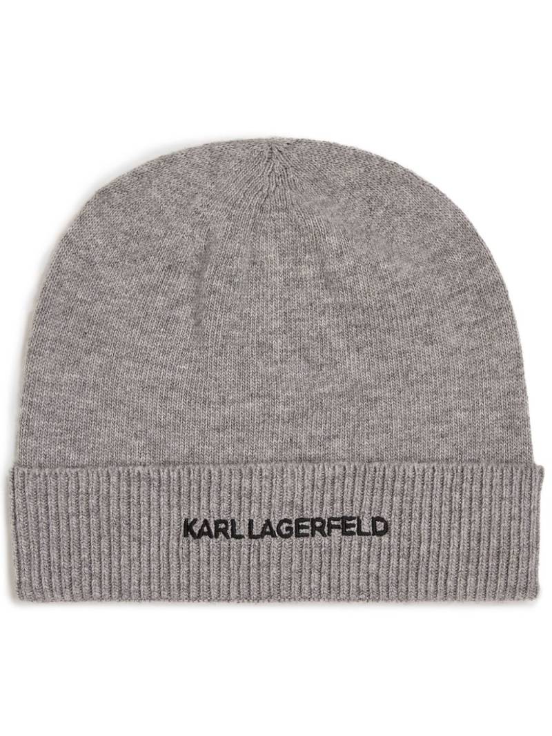 Karl Lagerfeld Essential beanie - Grey von Karl Lagerfeld