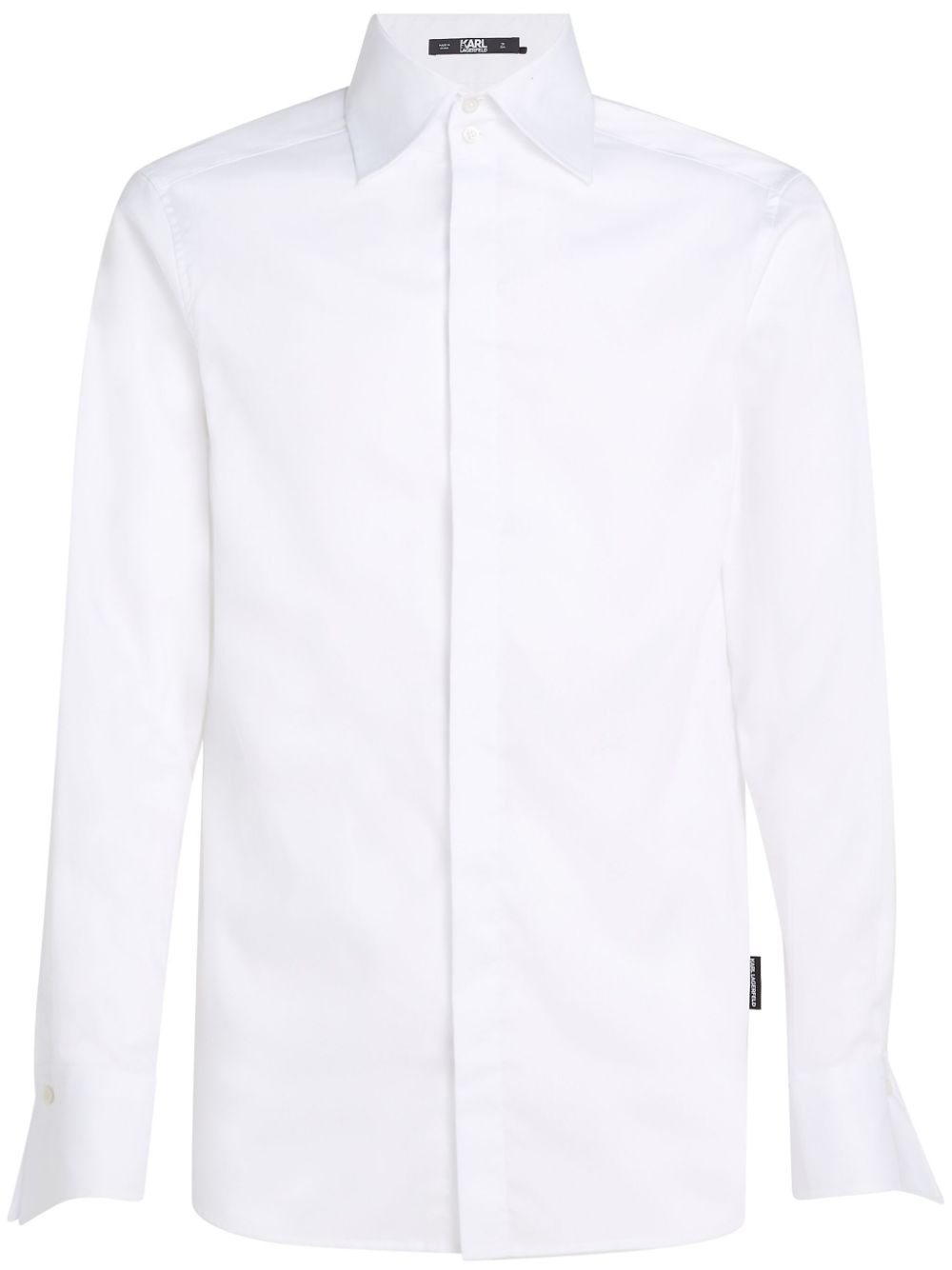 Karl Lagerfeld Essential collar-detail shirt - 100 von Karl Lagerfeld