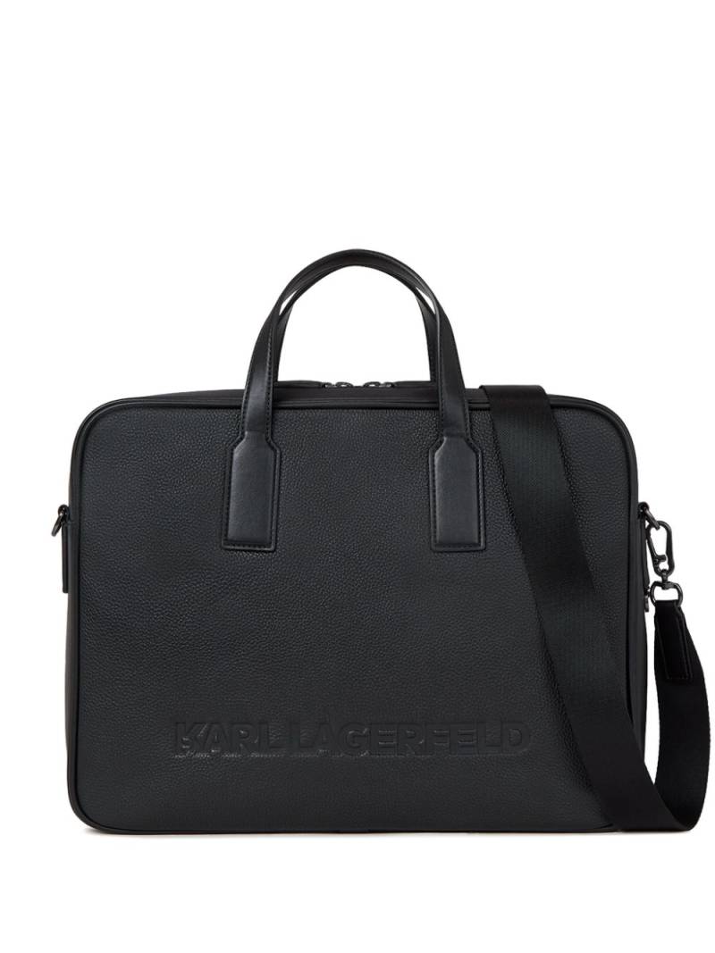 Karl Lagerfeld Essential leather briefcase - 999 von Karl Lagerfeld