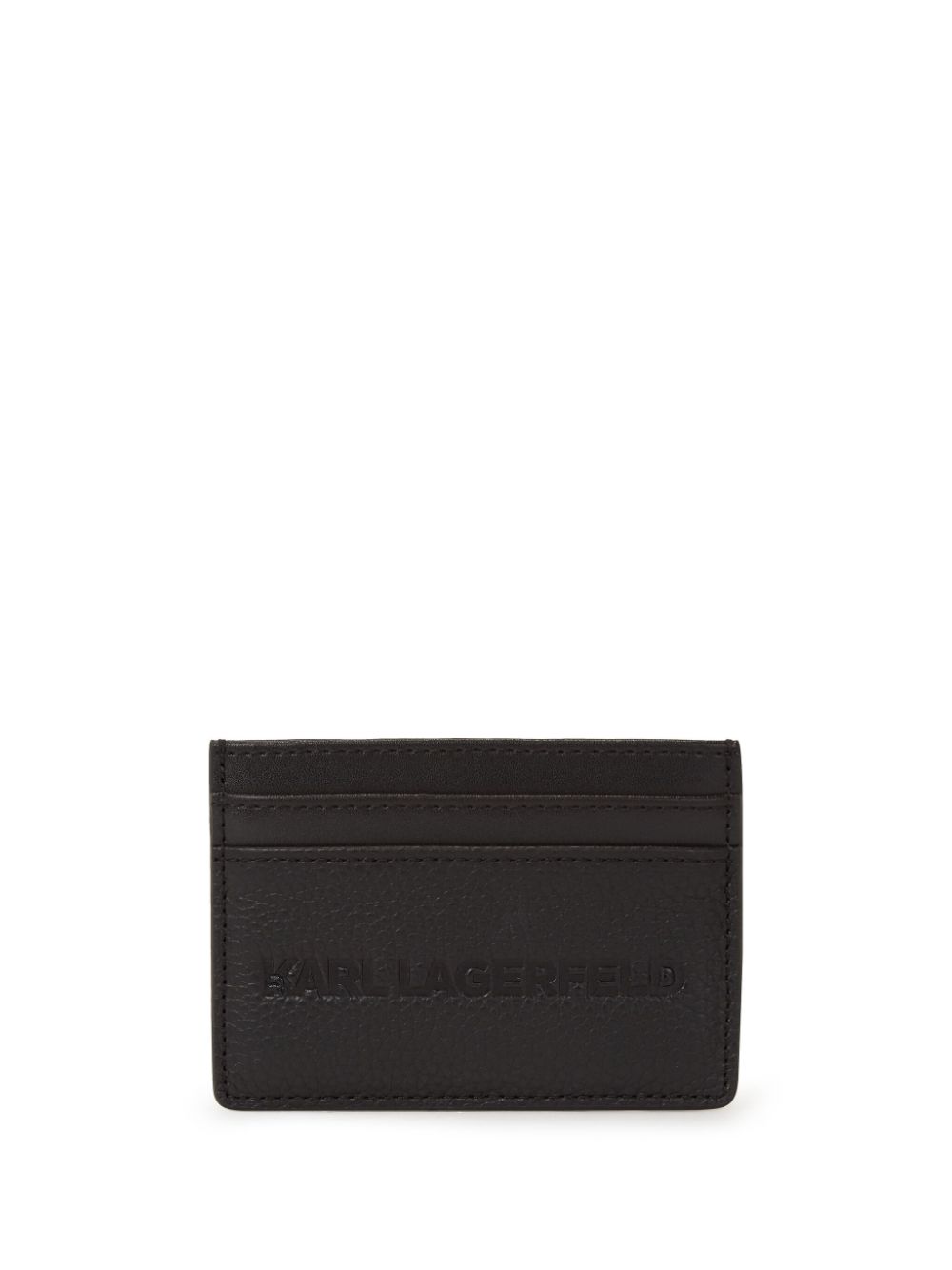 Karl Lagerfeld Essential leather card holder - Black von Karl Lagerfeld