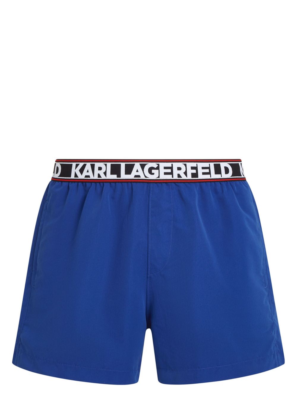Karl Lagerfeld Essential logo-print swim shorts - Blue von Karl Lagerfeld