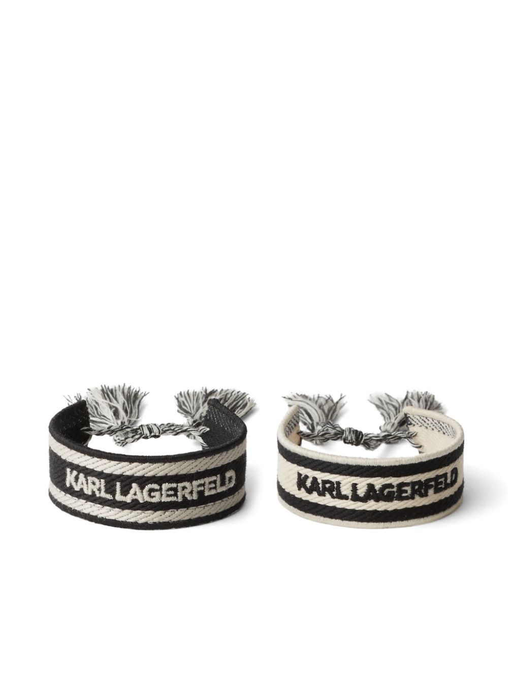 Karl Lagerfeld Essential bracelet (set of two) - Black von Karl Lagerfeld