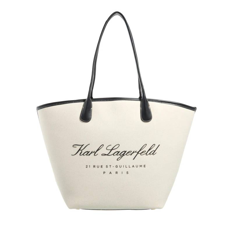 Karl Lagerfeld Handtasche - Hotel Karl  Medium Canvas Bag - Gr. unisize - in Beige - für Damen von Karl Lagerfeld