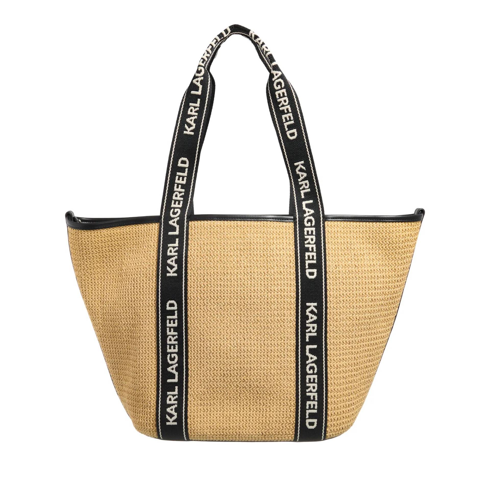 Karl Lagerfeld Handtasche - K/Essential Raffia Bag - Gr. unisize - in Beige - für Damen von Karl Lagerfeld