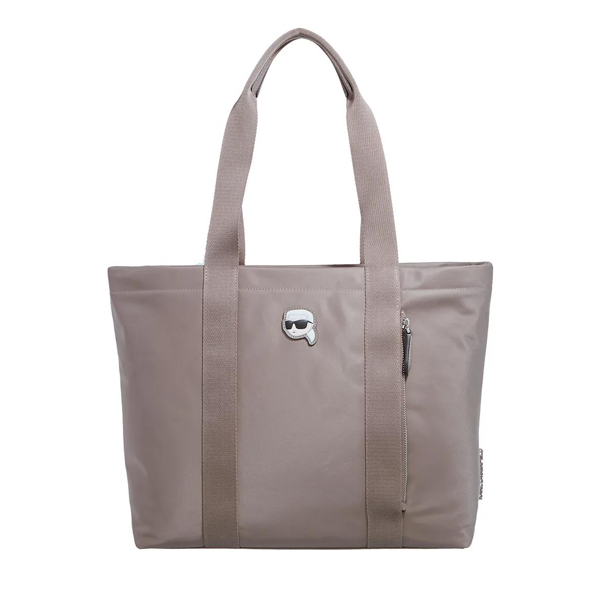 Karl Lagerfeld Handtasche - K/Ikonik 2.0 Nylon Zip Tote - Gr. unisize - in Grau - für Damen von Karl Lagerfeld