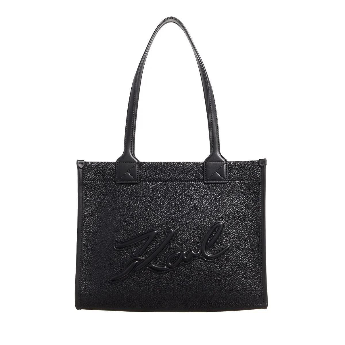 Karl Lagerfeld Handtasche - K/Skuare Md Tote Grainy - Gr. unisize - in Schwarz - für Damen von Karl Lagerfeld