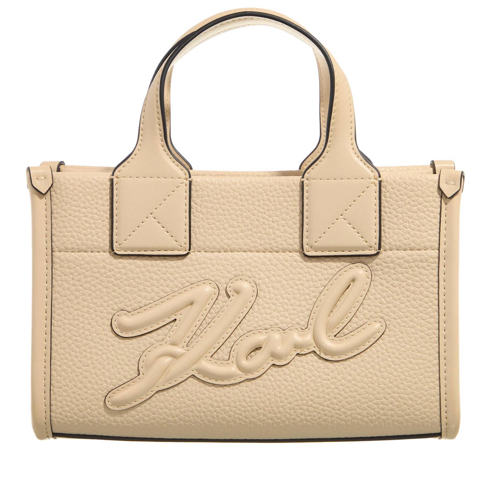 Karl Lagerfeld Handtasche - K/Skuare Sm Tote Grainy - Gr. unisize - in Beige - für Damen von Karl Lagerfeld