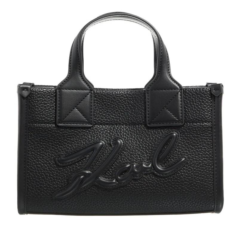 Karl Lagerfeld Handtasche - K/Skuare Sm Tote Grainy - Gr. unisize - in Schwarz - für Damen von Karl Lagerfeld