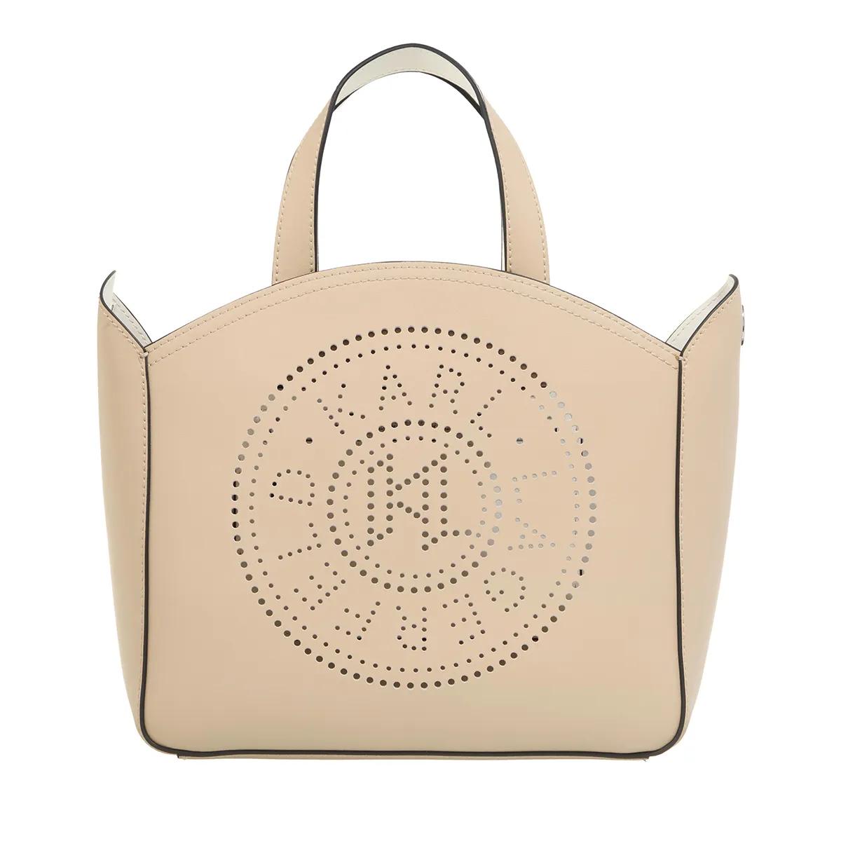 Karl Lagerfeld Henkeltasche - K/Circle Sm Tote Perforated - Gr. unisize - in Beige - für Damen von Karl Lagerfeld