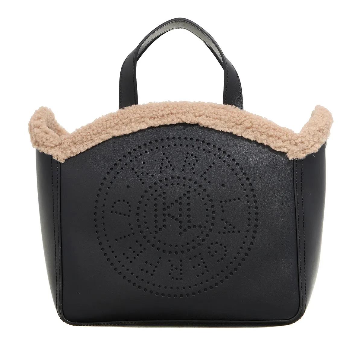 Karl Lagerfeld Handtasche - K/Circle Sp Sm Tote Shearling - Gr. unisize - in Schwarz - für Damen von Karl Lagerfeld