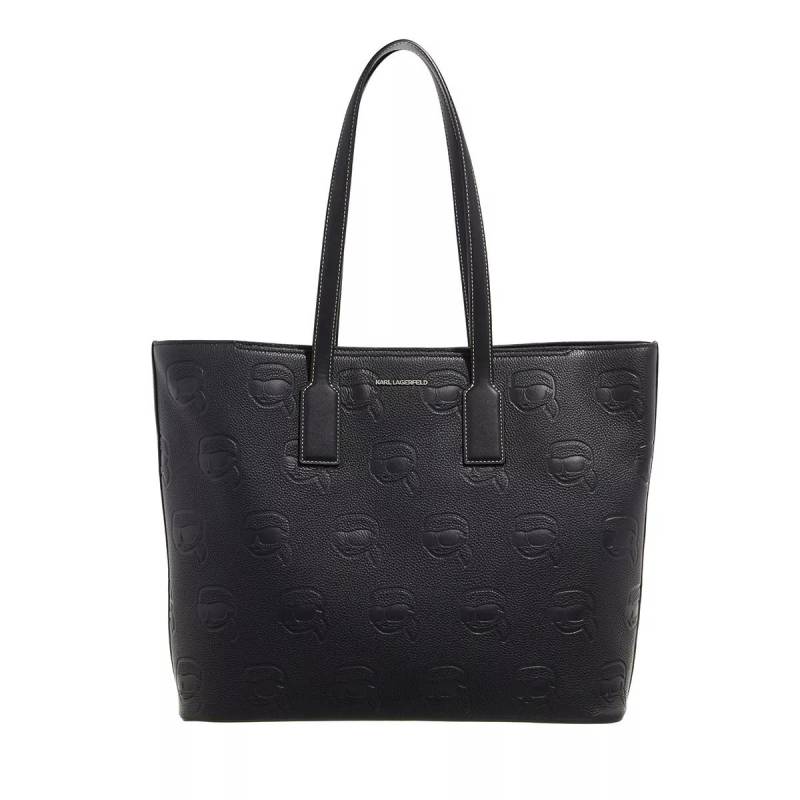 Karl Lagerfeld Henkeltasche - K/Ikonik 2.0 Leath Tote - Gr. unisize - in Schwarz - für Damen von Karl Lagerfeld