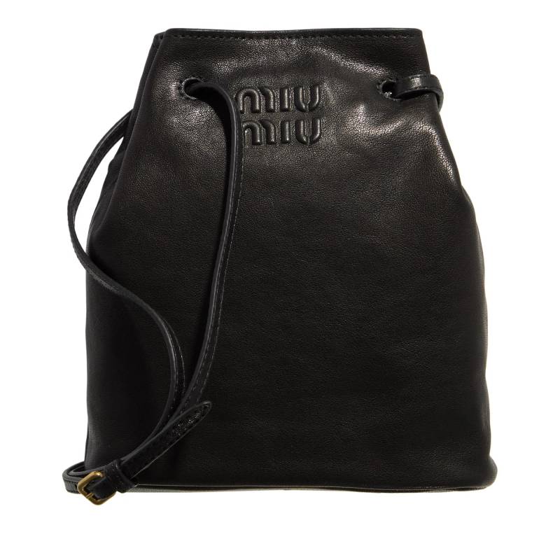 Miu Miu Schultertasche - Storage Bucket With Shoulder Strap - Gr. unisize - in Schwarz - für Damen von Miu Miu