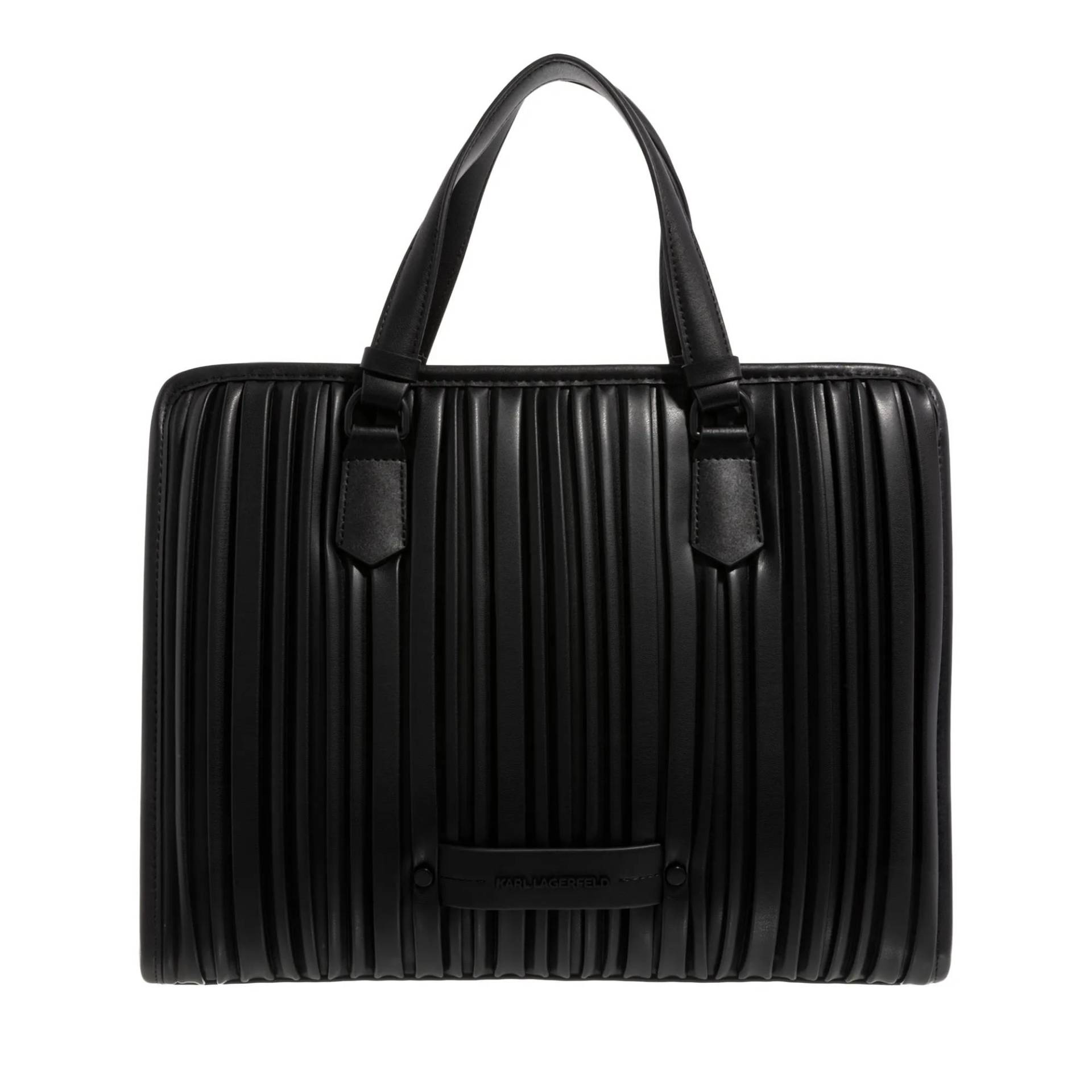 Karl Lagerfeld Henkeltasche - K/Kushion Md Top Handle - Gr. unisize - in Schwarz - für Damen von Karl Lagerfeld