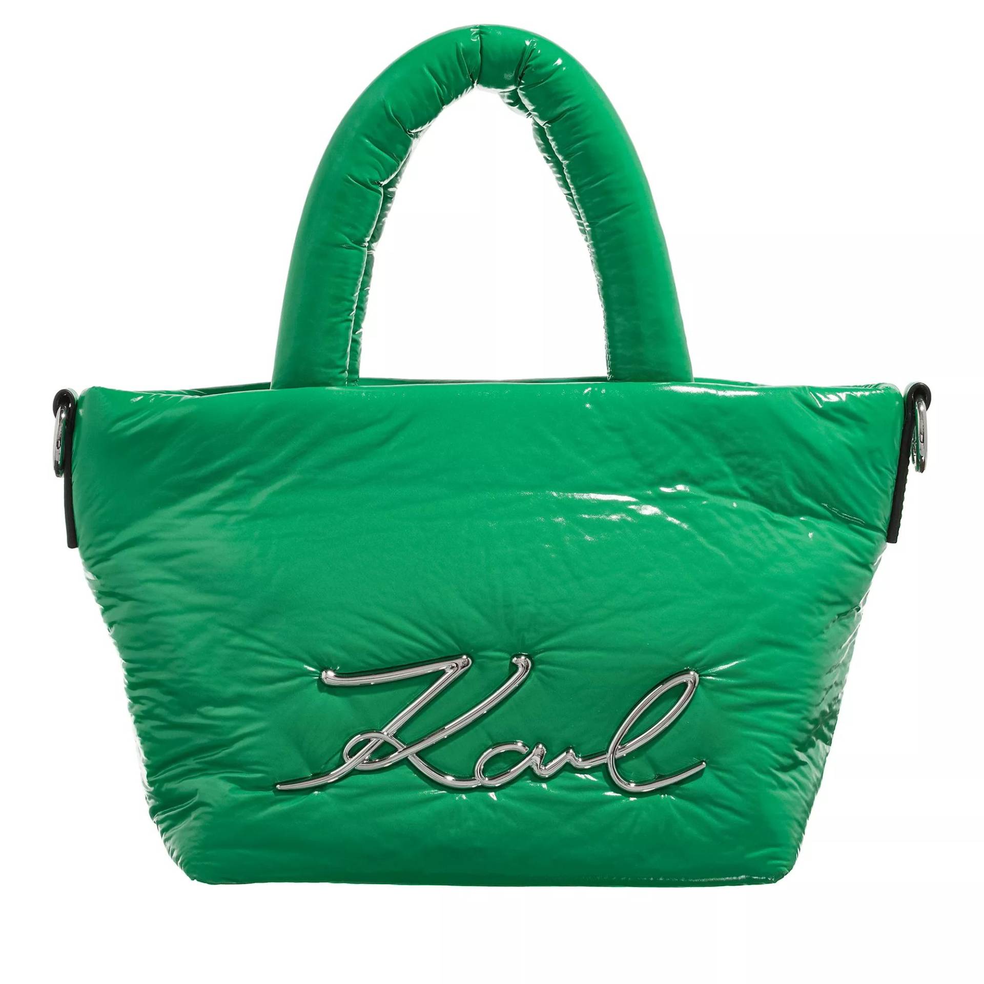 Karl Lagerfeld Henkeltasche - K/Signature Soft Sm Tote Nylon - Gr. unisize - in Grün - für Damen von Karl Lagerfeld