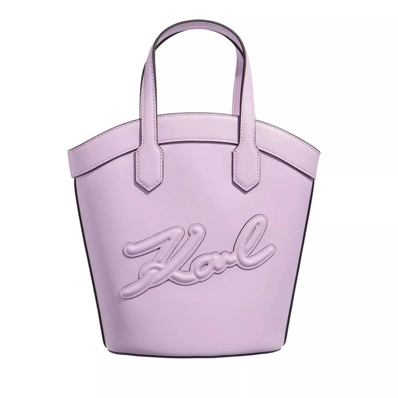 Karl Lagerfeld Henkeltasche - K/Signature Tulip Sm Tote - Gr. unisize - in Lila - für Damen von Karl Lagerfeld