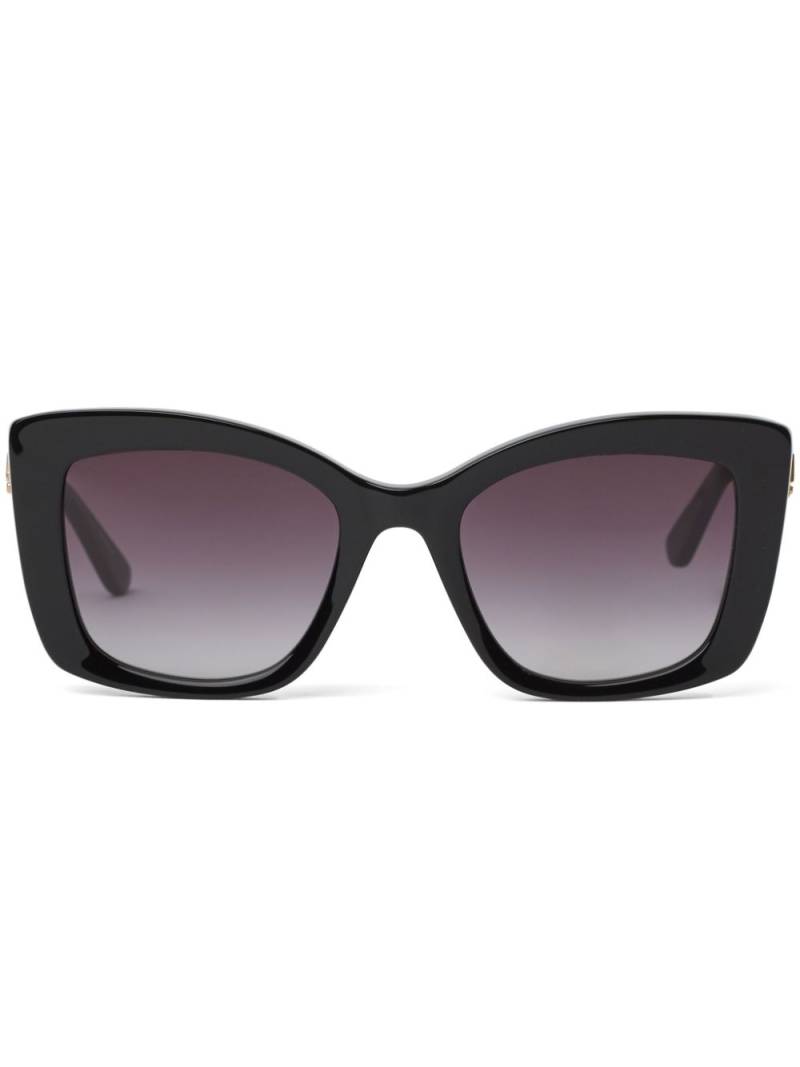 Karl Lagerfeld Heritage rectangle-frame sunglasses - Black von Karl Lagerfeld