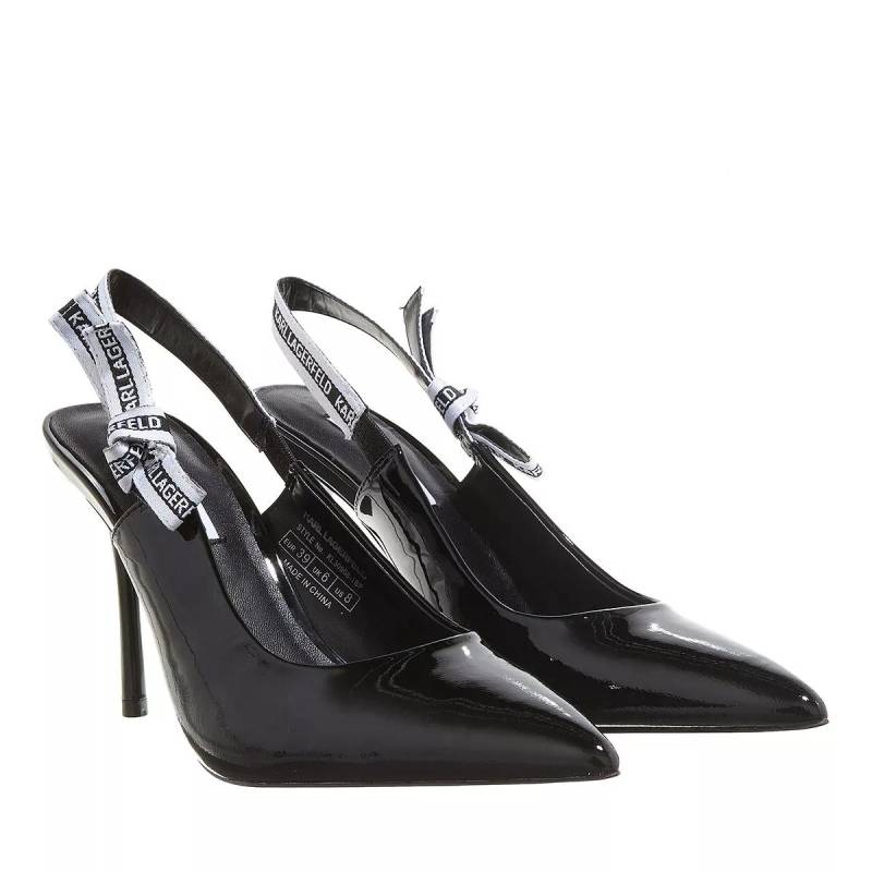 Karl Lagerfeld Hohe Schuhe - Sarabande Ribbon Sling - Gr. 36 (EU) - in Schwarz - für Damen von Karl Lagerfeld