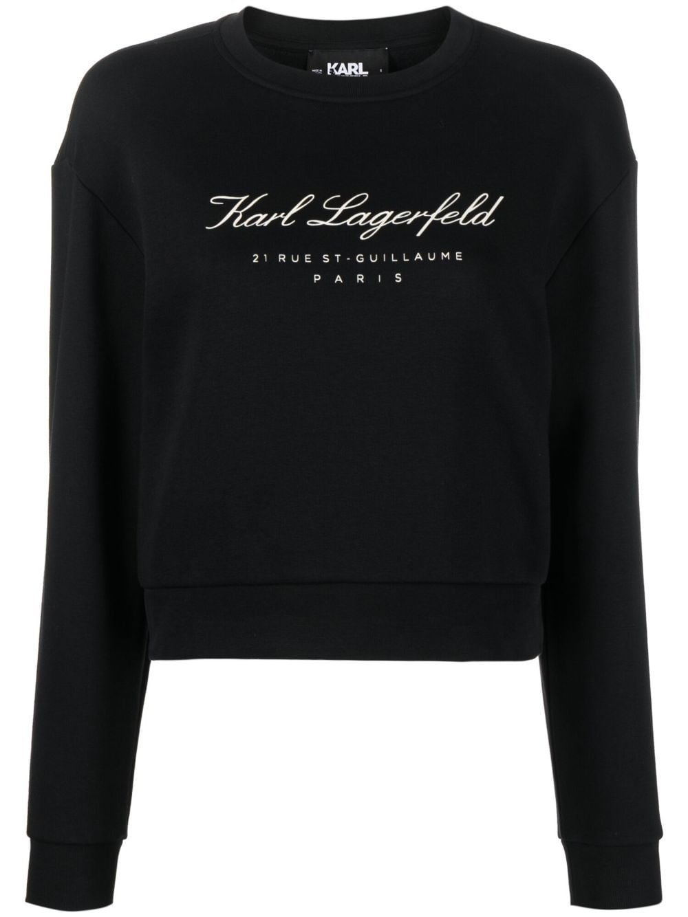 Karl Lagerfeld Hotel Karl crew-neck sweatshirt - Black von Karl Lagerfeld