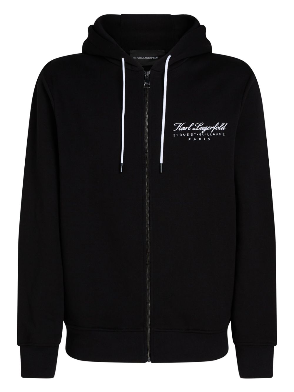 Karl Lagerfeld Hotel Karl zip-up hoodie - Black von Karl Lagerfeld