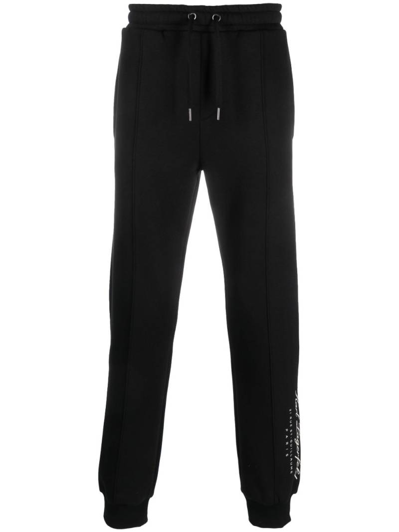 Karl Lagerfeld Hotel Karl logo-print track pants - Black von Karl Lagerfeld