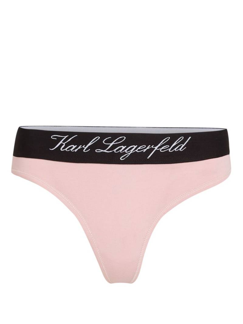 Karl Lagerfeld Hotel Karl low-rise briefs - Pink von Karl Lagerfeld